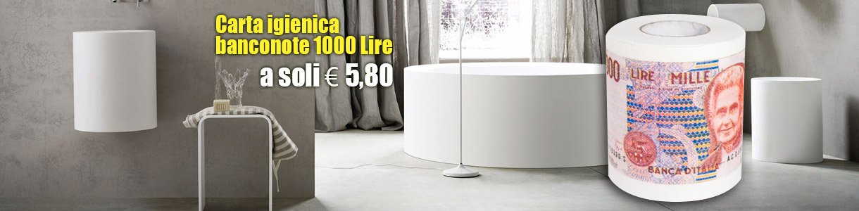 Carta igienica banconote 1000 Lire