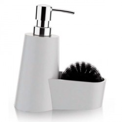 Set lavapiatti bianco con spazzolina Set lavapiatti bianco con spazzolina