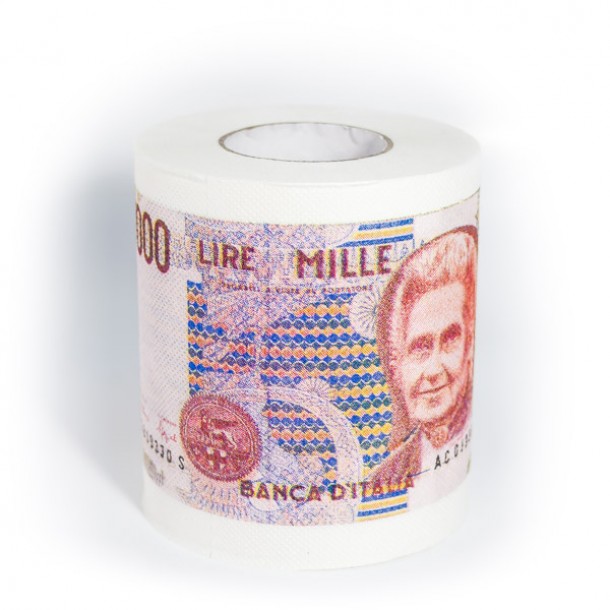 Carta igienica banconote 1000 Lire